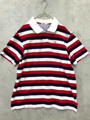 美品 HOT BISCUITS ホットビスケッツ ミキハウス 72-5571-382-11 ボーダー ポロシャツ sizeM/165-175/マルチカラー ■◆ メンズのサムネイル