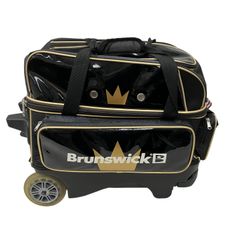 Brunswick ボウリング 2個入り バッグ キャリー カート キャスター