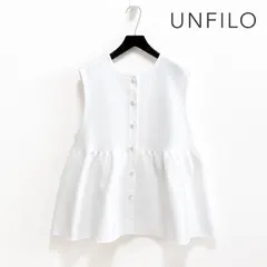 UNFILO アンフィーロ VERYコラボ 2WAY ペプラムジレ ノースリーブ M A022のサムネイル