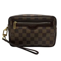 ルイ・ヴィトン LOUIS VUITTON ポシェット・ピエ・マカオ N61739 ブラウン ダミエ/レザー メンズ セカンドバッグのサムネイル