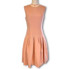 極美品✨フォクシー ドロップドウエストピンタックドレス ワンピース 