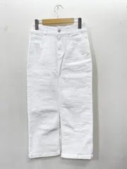 nano universe ナノユニバース スリット デニム タイトスカート size 36 (S相当)/白 ■■レディースのサムネイル