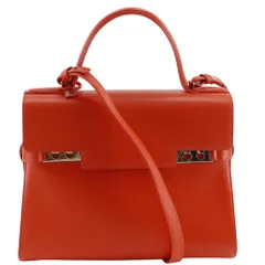 【DELVAUX】デルヴォー タンペートGM 2WAYショルダー カーフ 赤 レディース ハンドバッグのサムネイル