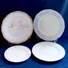 ノリタケ Noritake 中皿4枚セット|レースウッド・ガラコンテッサ・ファミリアコラボ プレート 260516-194のサムネイル