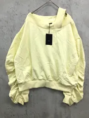 新品 EMODA エモダ 042122701001-01 オープンショルダールーズ プルオーバー sizeF/イエロー ■■ レディースのサムネイル