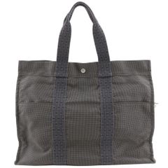 HERMES エルメス エールライン GM トートバッグ グレー キャンバス