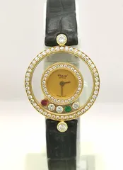 Chopard ショパール 20/3957-24 K18YG 金無垢 ハッピーダイヤモンド レディース QZ 時計のサムネイル
