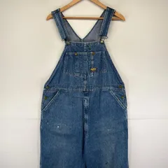 古着 90's/90年代 オシュコシュ OSHKOSH デニム オーバーオール ワーク ジップフライ タロンジップ W42 L30  ブルー系 メンズのサムネイル