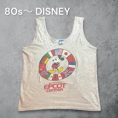 80s Disney EPCOT Center ミッキーマウス タンクトップ L USA製 ヴィンテージのサムネイル