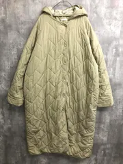 URBAN RESEARCH アーバンリサーチ IT17-27A008 ノーカラー 中綿キルティングフード コート sizeF/ベージュ系 ◆■ レディースのサムネイル