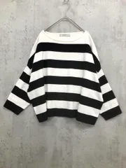 Rouge vif ルージュヴィフ アバハウス ワイド ボーダー ニット セーター 白ｘ黒 ■■ レディースのサムネイル