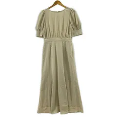 NATURAL BEAUTY BASIC ナチュラルビューティーベーシック タックスリーブワンピース sizeM/ベージュ系のサムネイル