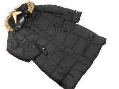 Eddie Bauer エディーバウアー フェイクファー フーデッド ダウン コート sizePXL/黒 ◆■ レディースのサムネイル
