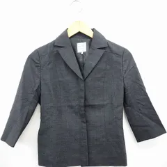 コムサ COMME CA ジャケット アウター テーラード シンプル 長袖 ウール 7 ダークグレー /MT36のサムネイル