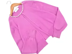 OPAQUE.CLIP オペークドットクリップ パールビーズ カーディガン sizeM/パープル ■◇ レディースのサムネイル