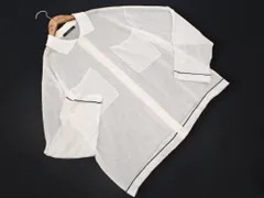 w closet ダブルクローゼット シアー 襟付き カーディガン sizeF/白 ■◇ レディースのサムネイル