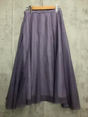 PROPORTION プロポーション ボディドレッシング チュール フレア ロング スカート sizeM/パープル ■■ レディースのサムネイル