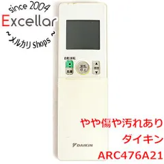 [bn:16] DAIKIN　エアコンリモコン　ARC476A21のサムネイル
