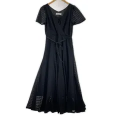 MISCH MASCH ミッシュマッシュ カシュクールフレア　レースワンピース sizeS/ブラックのサムネイル