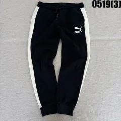 プーマ ブラック トラック ジョガーパンツ 白 LINE XL 0519