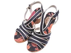 VIVIENNE TAM ヴィヴィアンタム ウェッジソール サンダル size2（22cm）/黒 ■◆ レディースのサムネイル