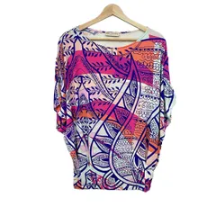 EMILIO PUCCI(PUCCI)(エミリオプッチ) 半袖カットソー サイズI 38 レディース - ライトブルー×パープル×マルチのサムネイル