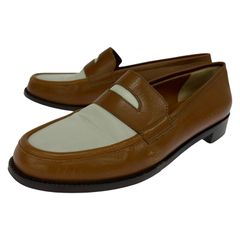 JOSEPH CHEANEY＆SONS バイカラーローファー ブラウン ホワイト - メルカリ