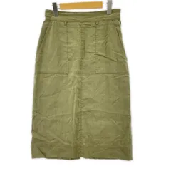 MACPHEE マカフィー リネン混 ロングスカート size36/カーキ系のサムネイル