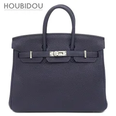 エルメス HERMES ハンドバッグ バーキン 25 トゴ ブルーニュイ シルバー金具 紺  D 【保存袋】【中古】のサムネイル
