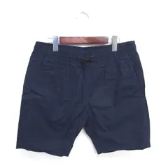 ボイコット BOYCOTT タグ付き ショート パンツ 腰ひも 綿 コットン 無地 シンプル 03 L ネイビー 紺 /TTのサムネイル