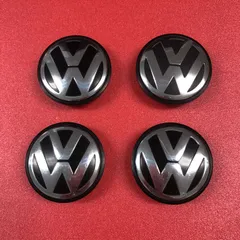 VW フォルクスワーゲン 純正 ホイール センターキャップ 4個セット 中古品のサムネイル