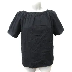 N.Natural Beauty Basic N.ナチュラルビューティーベーシック シャツ ブラウス プルオーバー 半袖 M 黒 ブラック /YIのサムネイル