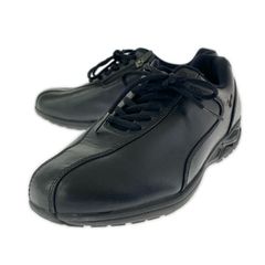 791 【美品】HAWKINS レザースニーカー サイドジップ黒 25.5cm - メルカリ