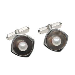 美品MIKIMOTO マザーオブパール×花珠アコヤパール925SV製カフス - メルカリ