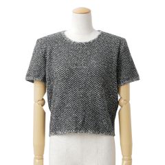 Drawer 24SS バックジップ ミックスツイード リボンブラウス - メルカリ