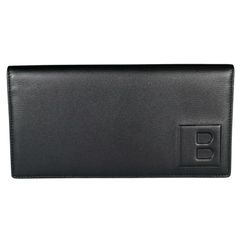 【BALLY】Bally B logo calfskin black men's wallet