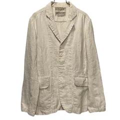 VINCENT JALBERT 6 BUTTONS JACKET (FULL VINTAGE LINEN) ヴィンテージフレンチリネン6ボタンワークジャケット Mのサムネイル