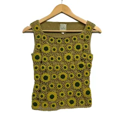 Sybilla(シビラ) ベスト サイズL レディース美品  - ダークイエロー×カーキ 刺繍のサムネイル
