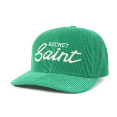 【美品】SAINT MICHAEL セントマイケル キャップ グリーン サイズ:FREE | 22AW ロゴ刺繍 コーデュロイ 6パネルキャップ (CAP /CORDUROY) | ブランド 帽子【メンズ】【中古】のサムネイル