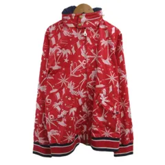 トミー TOMMY ジャケット 上着 XL 赤 レッド 総柄 長袖 フード付き /KK ■GY53のサムネイル