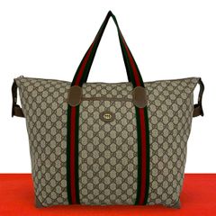 極 美品 GUCCI グッチ オールドグッチ シェリーライン GG ロゴ 柄