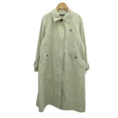 フレッドペリー FRED PERRY ステンカラーコート 38 ライトカーキ 無地 長袖 シングルブレスト /NP ■ECE005のサムネイル