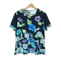レオナール　LEONARD カットソー　Tシャツ　アイリス　綿 レオナール LEONARD カットソー Tシャツ アイリス 綿 - メルカリ