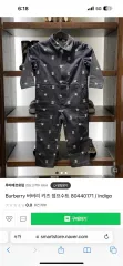 バーバリー キッズ(4Y) インディゴ デニム オールインワン 新品 出品