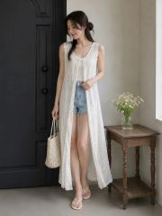 AMERI vintage MEDI EMBROIDERY LONG TOP - メルカリ