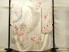 平和屋着物■豪華振袖　舞花文　暈し染め　銀彩　正絹　逸品　DABG4196qpのサムネイル