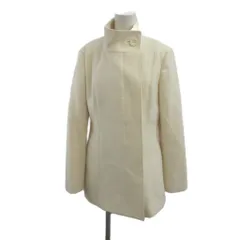 エムケー ミッシェルクラン MK MICHEL KLEIN コート 38 白 ホワイト 無地 ハイネック 長袖 /RN ■ECB005のサムネイル