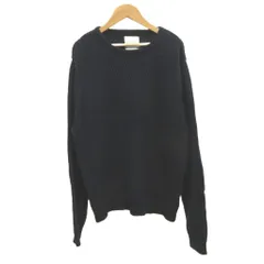 サタデーズサーフ SATURDAYS SURF NYC ニット セーター S 紺 ネイビー クルーネック 長そで 切り替えデザイン /MD ■GY53のサムネイル