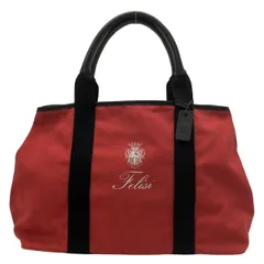 Felisi(フェリージ) トートバッグ美品 17-72/1 レッド×黒 レザー