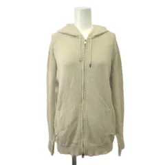 バーバリー ロンドン BURBERRY LONDON パーカー ニットジャケット 上着 4 ベージュ ジップアップ 長袖 フード付き /YU ■ECD005のサムネイル